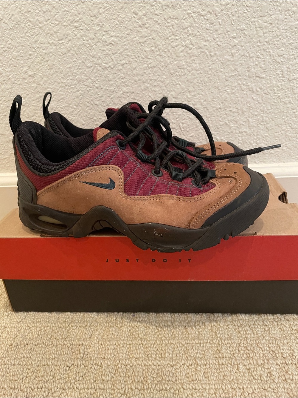 Nike Brown and Burgundy Trail Sneakers
